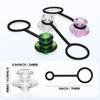 3Pcs Adjustable Glass Diffuser Covers, Dazzling Mixed Color Vent Caps