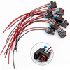 ZUDKSUY Conector inyector de combustible, 8 unidades (longitud del cable: