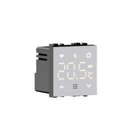 IXTRIMA Flush Mount Thermostat Programmable Module 2P 240V Touch Display with White Backlight Compatible with Bticino Matix Mounts