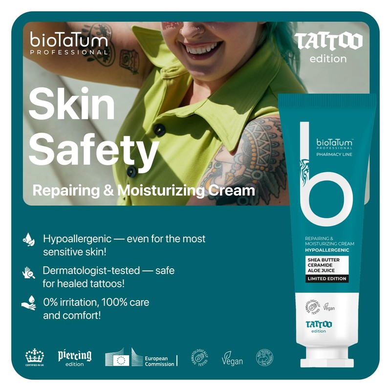 bioTaTum Tattoo After Care Cream 20ml. - Tattoo Moisturiser -