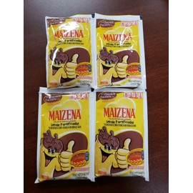 Maizena Chocolate Flavor. Fortified Corn Starch Beverage Mix 1.6 oz Lot of 4