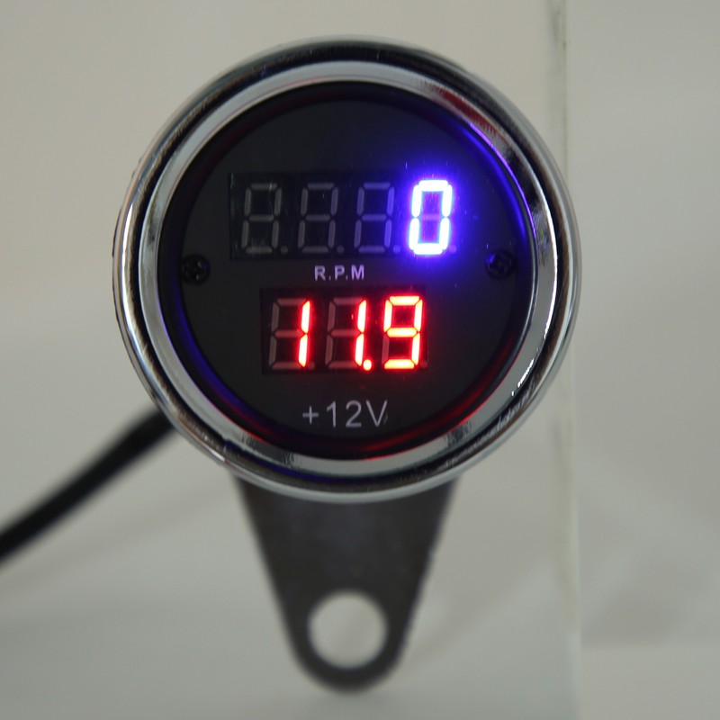 12V Motorcycle Speedometer High Accuracy Speed Gauge Odometer Universal for