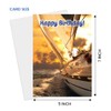 Happy Birthday Sailboat Greeting Card – with sailboat & sunset