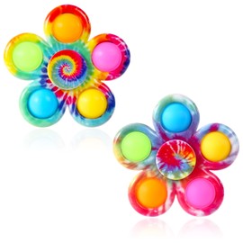 Gigilli Fidget Spinners Pop for Kids 2 Pack, Sensory Fidget Toys for Kids 4-8-12, Goodie Bags Easter Basket Stuffers for Kids, ADHD Autism Fidget Toys for Toddler 1-3-5 Boys Girls, Classroom Prizes