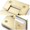 Heavy Duty Shower Glass Door Hinge,Solid One-Piece Precision Cast with