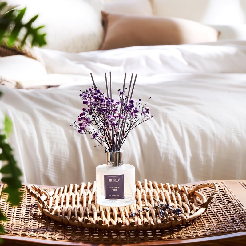 Airkeep Reed Diffuser Set,3.38 fl oz (100 ml) - Lavender