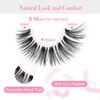 False Eyelashes Natural Lashes Wispy - 12mm Pestañas Postizas Naturales