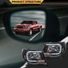CNNELL LED Tube Projector Headlights w/o Bulb Compatible with Toyota