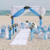 YALLOVE Wedding Arch Draping Fabric, 2 Panel 30" x 236"