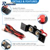 risemotom8 Remote Battery Terminal Relocation Kit Jump Post Cable for