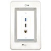 RiteAV in-Wall Cable Management Kit Recessed Outlet CAT6 HDMI USB-3