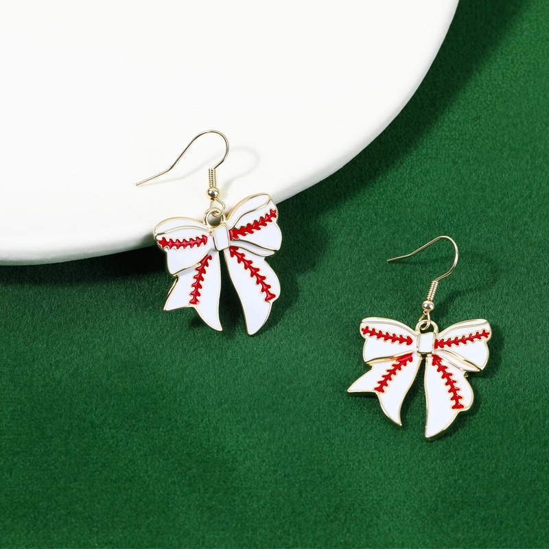 Cute Wooden Gnome Baseball Earring for Women|Asymmetric Dwarf Baseball Earrings|The
