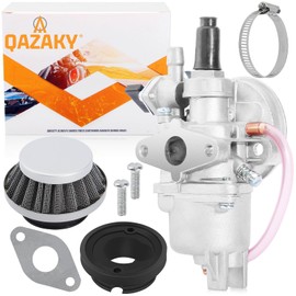 QAZAKY Carburetor for 43cc 47cc 49cc 50cc SYX Moto Holeshot Kids Mini Dirt Bike Pit Pocket Rocket Super Bike Minimoto ATV Quad Go Kart Moped Chopper Scooter Motocross Brush Cutter 2-stroke Engine Carb