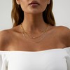 VIROMY Dainty Gold Layering Necklace Set for Women 14K Gold