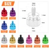 HELIFOUNER 50 Pieces 6-32 Thread Anodized Aluminum Computer Case Thumbscrews,