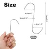 sourcing map 30Pcs Meat Hooks 5.9 Inch 3mm Stainless Steel