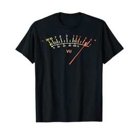 Retro VU Meter Hi-Fi Vintage Stereo Sound Audio Engineer T-Shirt