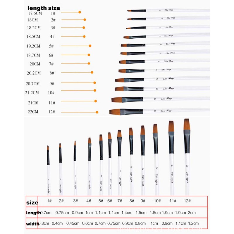 Paint Brush Set Artist Painting Brushes for Art Painting for