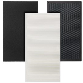 Fette Filter - Replacement Air Purifier Filter Compatible with Honeywell HPA075 HPA075B HPA080 HPA080B Air Purifiers Contains HRFTS1 Filter T, HRF-G Filter G & HRF-A Pre-Filter A - Combo Pack