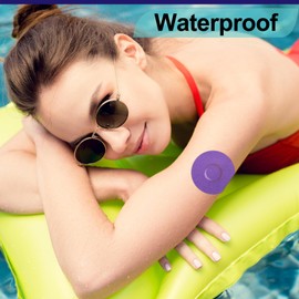 20Pack Libre Sensor Covers Waterproof Patches for Freestyle Libre 1/2/3-Flexible CGM Patches Without Glue in The Center-Enlite-Guardian-Freestyle Libre 14 Day Sensor Patches,Dark Colors