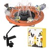 iBorn Bird Bath for Outside,Deck Mounted Bird Bath 12in,Bird Baths