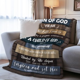 HEIFAM Christian Gifts for Men, Religious Gifts for Men, Baptism Gifts for Boys, Bible Gifts, Catholic Gifts, Spiritual Inspirational Gifts, Encouragement Birthday Gift for Man of God, 50x60''