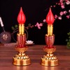 Omeet Led Retro Chinese Candle lamp Vintage Style Retro Nostalgic