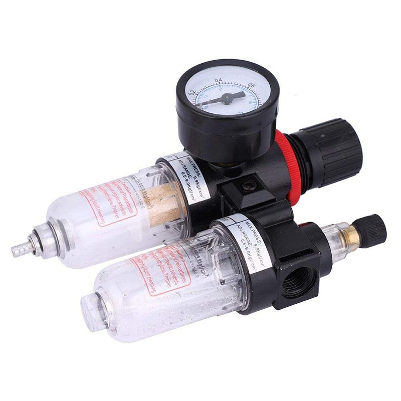 Compressed Air Regulator 1/4 Inch, Oil Water Separator, Pressure Regulator,