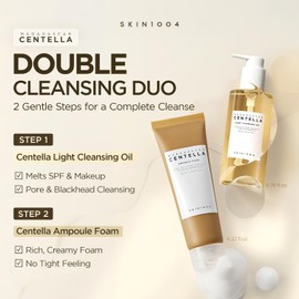 Doble limpieza SKIN1004 – Aceite desmaquillante + Espuma ampulosa 6.8 oz + 4.2 oz