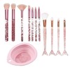 11 Pieces Makeup Brushes and 1 Piece Makeup Brush Cleaning