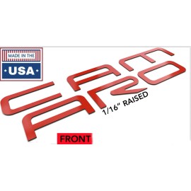 Advanced Trims RED FRONT+GLOSS BLACK REAR LETTERS INSERTS FOR CAMARO 1992-2002 NOT DECALS