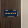 Signs ByLITA Fancy Manager Sign (Brushed Silver) - Small 2