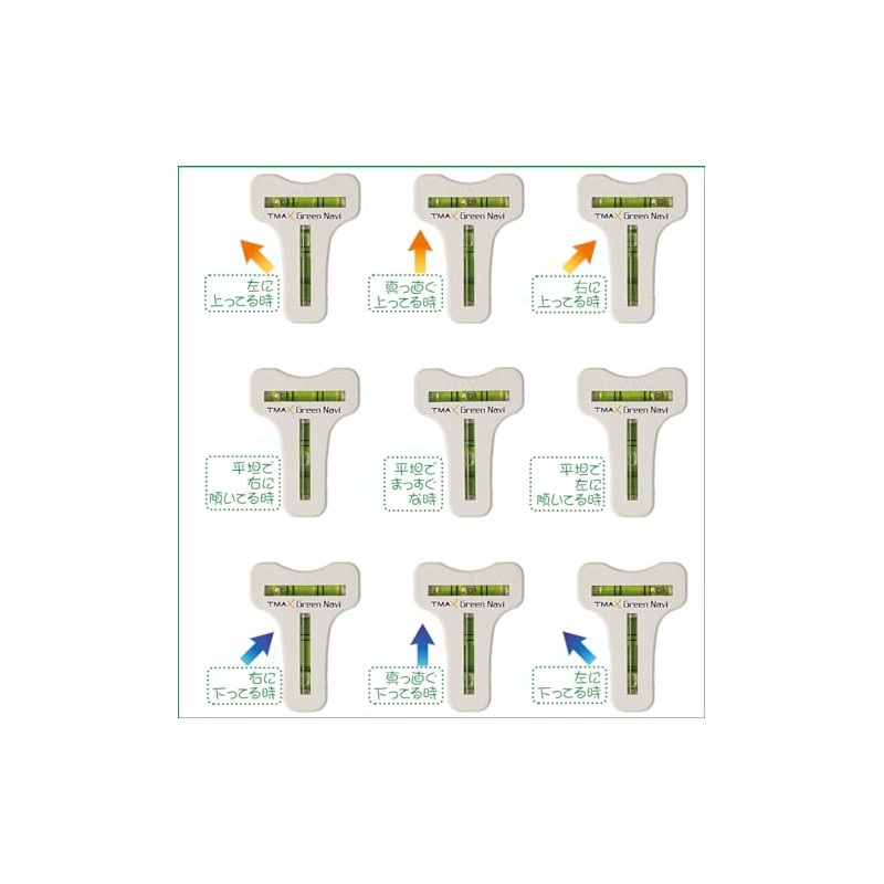 Golf Marker, Green Navi Leveler Marker, Hook with 2 Levels,