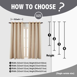 Indistar Star Hollow Out Blackout Curtains for Kids Room - Double Layer Star Cut Out Window Decor (2 Panel, 52W x 63L inch, Beige)