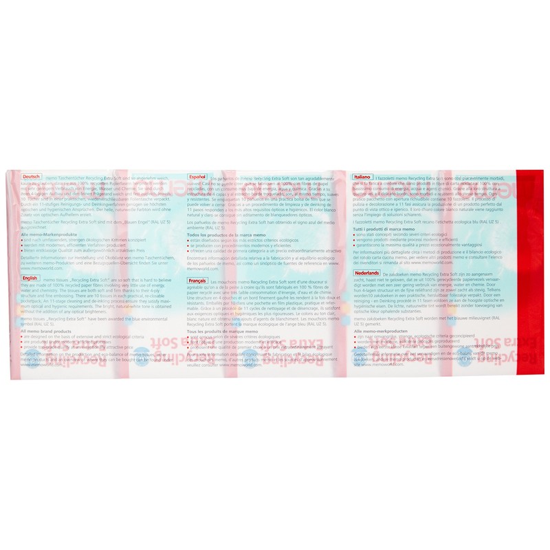 Memo Hygiène Bio ECO MH1060 – Recycled Tissues 15 x