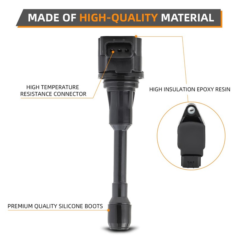 DEAL 4Pcs Ignition Coil Packs + Double Iridium Spark Plugs