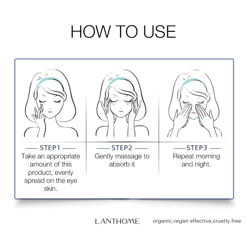 Caffeine Eye Cream with Natural Ingredients, 15 g, Anti-Aging Moisturizing