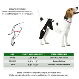 MSNPets Dog Knee Brace for Torn ACL | Leg Support | Ligament Injury | Injury Recovery | Front or Hind Leg | 3 Sizes (Small)