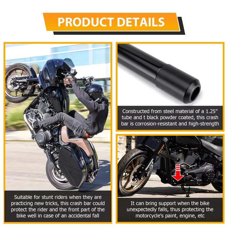 SI Highway Engine Guard Crash Bar for Harley Low Rider
