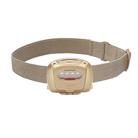 Princeton Tec Quad Tactical Headlamp with 4 Ultrabright RGB LEDs and 78 Lumens, IPX7 Water Resistance, Essential for Camping, Paddling, Trade Work, & Safety Preparedness, Sand