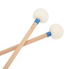 2Pcs Drum Mallet Felt Head Wooden Handle Non Slip Instrument