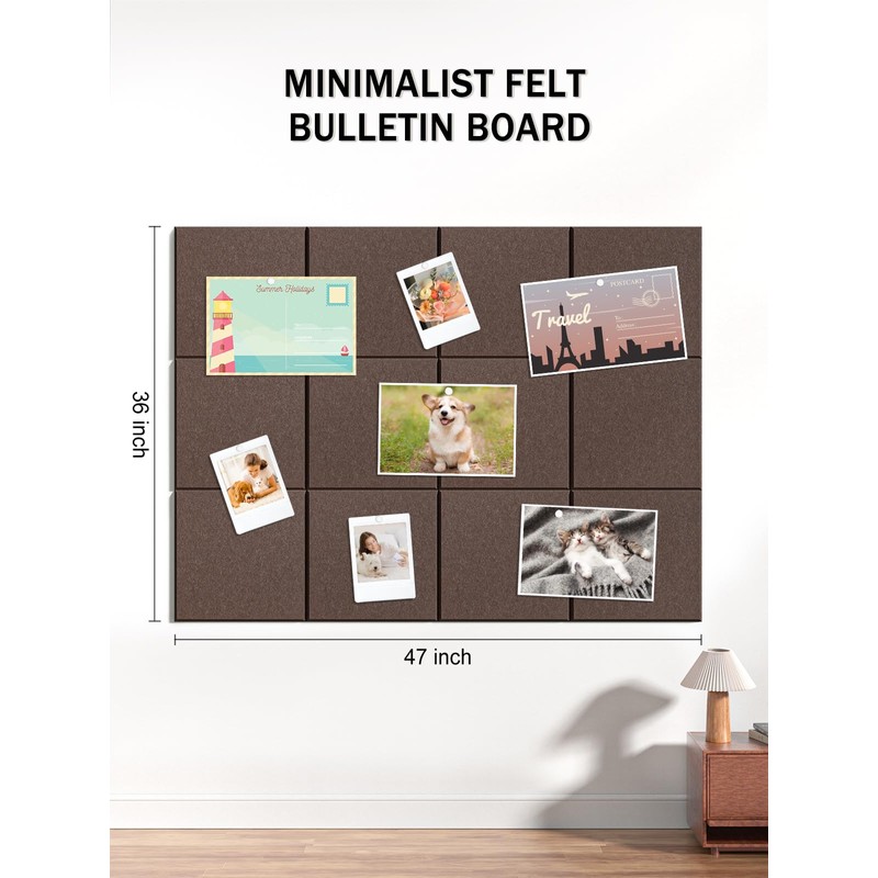 Hsurbtra Large Cork Board for Wall 47 x 36 Inch,