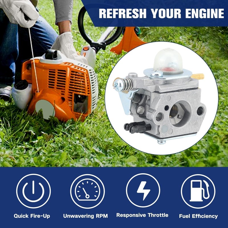 Powtol SRM 2100 Carburetor for Echo SRM 2400 SRM-2100 SRM2100