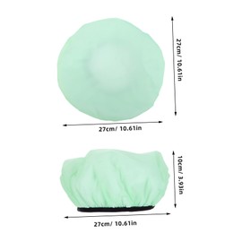 TOVINANNA 3pcs Shower Cap for Thick Hair Elastic Band Microfiber Travel-friendly Bath Bonnet for Hair Care and Treatments