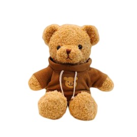 CHELEI2019 11.8" Teddy Bear Stuffed Animal Cute Teddy Bear with Hoodie Plush Toy for Kids,Brown