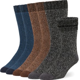 Alvada Merino Wool Hiking Socks Thermal Warm Crew Winter Boot Sock For Men Women 3 Pairs SM