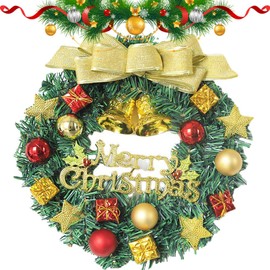 30 cm Christmas Decoration Wreath Door, Door Wreath, Front Door, Outdoor Christmas, Christmas Wreath, Fir Garland Christmas, Christmas Decoration Wreath, Artificial Wreath Christmas (D)