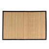 BambooMN Bamboo Slats Placemat with Fabric Border - Solid Colour