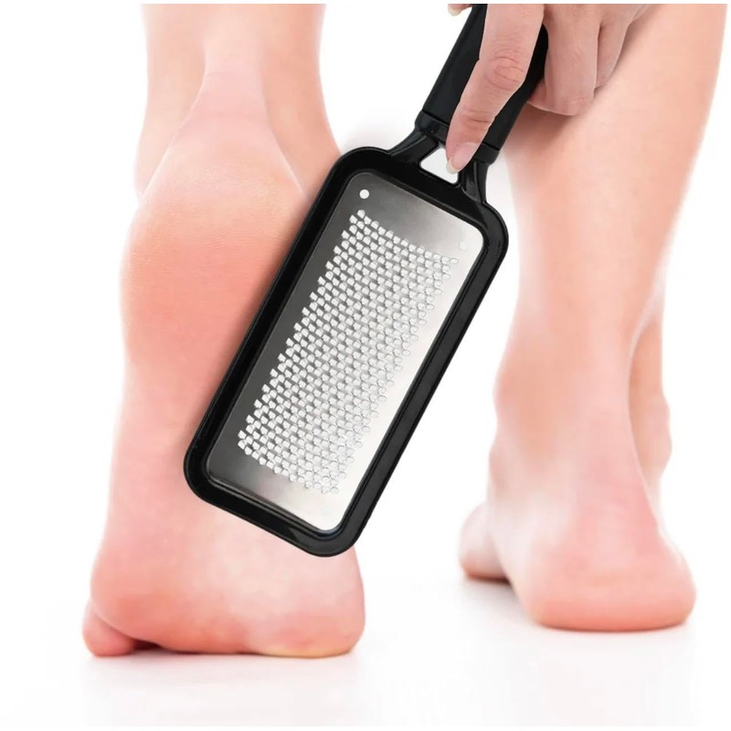 CHICSO 2 PCS Stainless Steel Foot File and Callus Remover