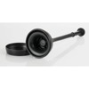 mDesign Plastic Toilet Plunger with Lift & Lock Cover Set,
